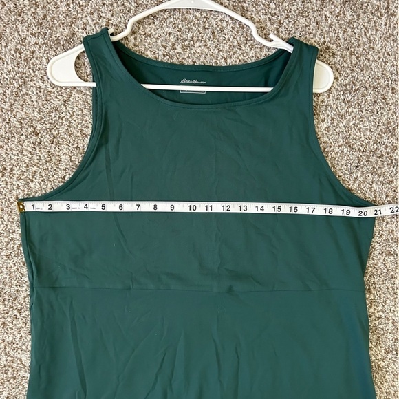 Eddie Bauer DK Evergreen Green Sleeveless Mini Dress Travel Hiking Stretch XL - Picture 7 of 7